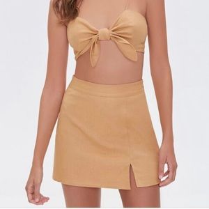 Forever 21 Linen-blend mini skirt